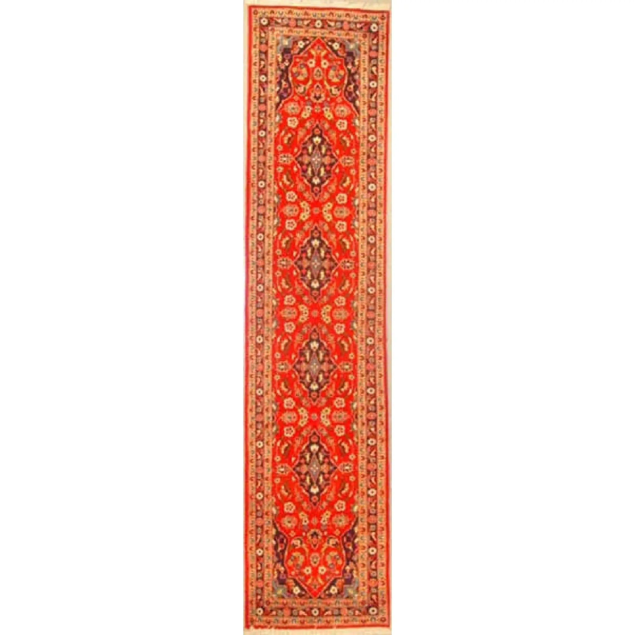 One Of The Kind Persian Yazd Rug 10'0" x 2'2"